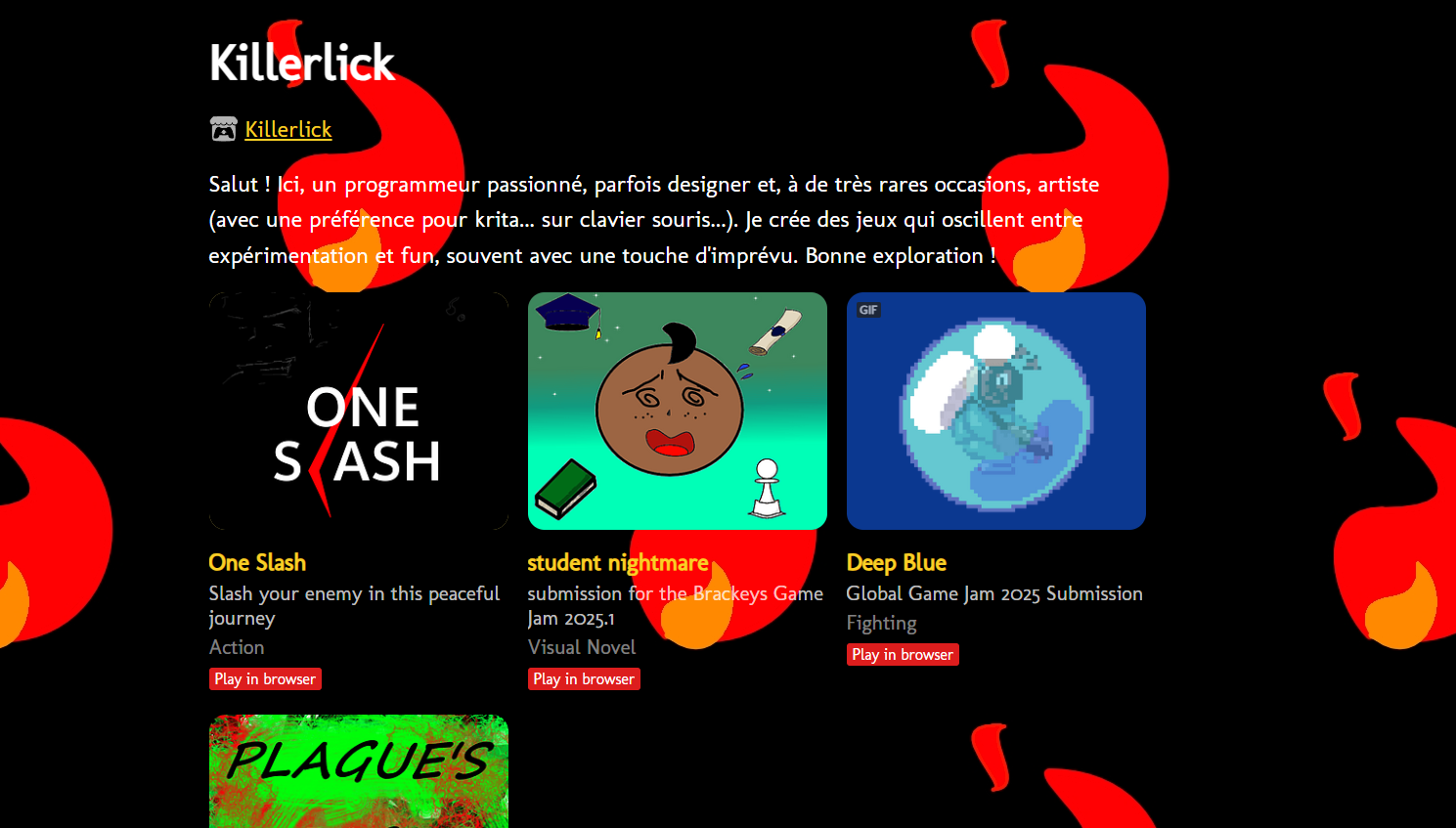 profile itch.io